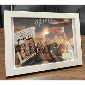 Signed Splinter-TMNT Framed Photograph with Hologram COA-PERFECT CONDITION
